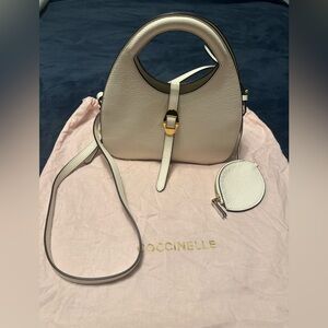 Coccinelle Cream Leather Women's Bag